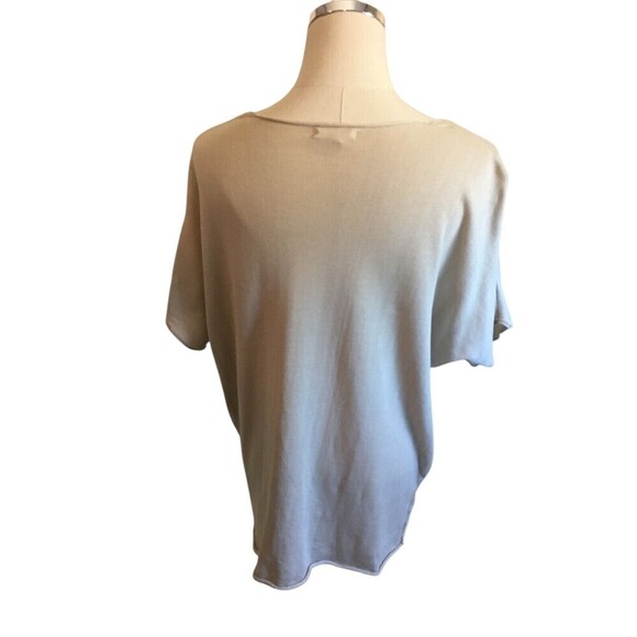 It Is Well Top Women's Size Small Off White Short Sleeve Round Neck Shirt - Picture 4 of 5